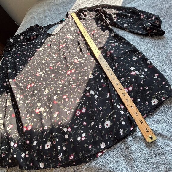 Rue Plus Dress Womens Size 3X Floral Whimsigoth Lightweight Boho Western 18754 - Picture 5 of 8